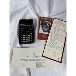 Texas Instruments SR-40 Calculator and Manual: For Parts or Repair